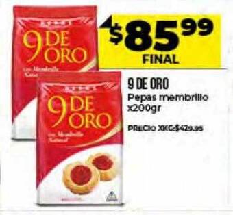 Supermayorista Vital 9 De Oro Pepas Membrillo oferta