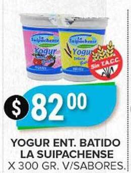 Supermercados Mayor Yogur Ent Batido La Suipachense oferta