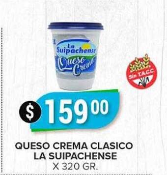 Supermercados Mayor Queso Crema Clasico La Suipachense oferta