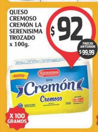 Supermercados Malambo Queso Cremoso Cremón La Serenisima Trozado oferta