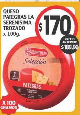Supermercados Malambo Queso Pategras La Serenisima Trozado oferta