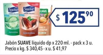 Hergo Suave Jabón líquido dp x 220 ml.-pack x 3 u. oferta