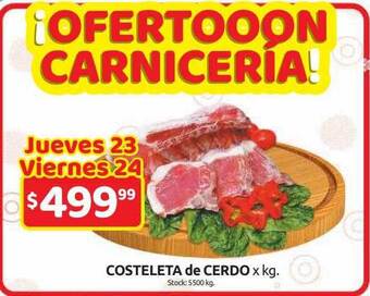 Cordiez Costeleta De Cerdo oferta