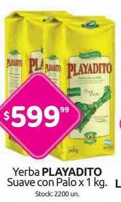 Cordiez Yerba Playadito Suave Con Palo oferta