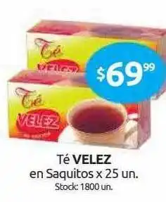 Cordiez Té Velez En Saquitos oferta