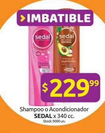 Cordiez Shampoo O Acondicionador Sedal oferta