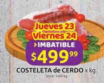 Cordiez Costeleta De Cerdo oferta