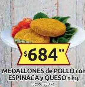 Cordiez Medallones De Pollo Con Espinaca Y Queso oferta
