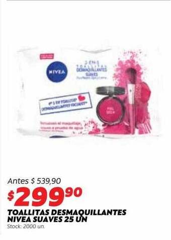 Ferniplast Toallitas Desmaquillantes Nivea Suaves oferta