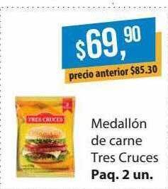 Supermercados Damesco Medallón De Carne Tres Cruces oferta