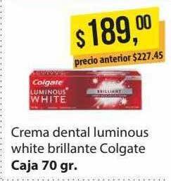 Supermercados Damesco Crema Dental Luminous White Brillante Colgate oferta