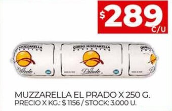 Supermercados DIA Muzzarella El Prado x 250 g. oferta