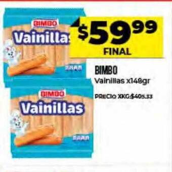 Supermayorista Vital Bimbo Vainillas oferta