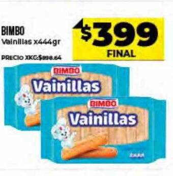 Supermayorista Vital Bimbo Vainillas oferta