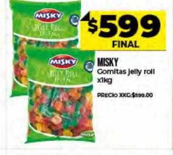 Supermayorista Vital Misky Gomitas Jelly Roll oferta