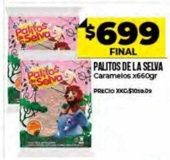 Supermayorista Vital Palitos De La Selva Caramelos oferta