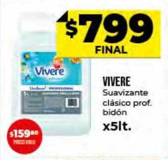 Supermayorista Vital Vivere Suavizante Clásico Prof Bidón oferta