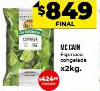 Supermayorista Vital Mc Cain Espinaca Congelada oferta
