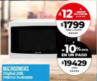 Supermayorista Vital Microondas Digital oferta