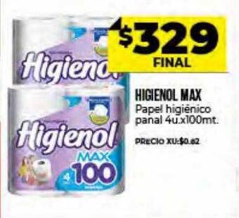 Supermayorista Vital Higienol Max Papel Higiénico Panal oferta