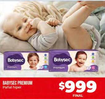 Supermayorista Vital Babysec Premium Pañal Hiper oferta