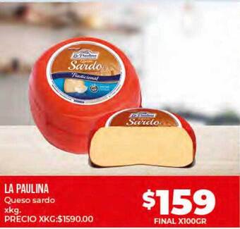 Supermayorista Vital La Paulina Queso Sardo oferta