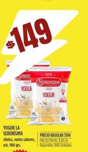 Supermercados Vea Yogur La Serenisima oferta