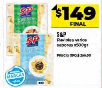 Supermayorista Vital S&p Ravioles Varios Sabores oferta