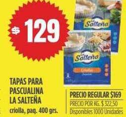 Supermercados Vea Tapas Para Pascualina La Salteña oferta