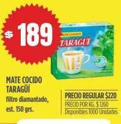 Supermercados Vea Mate Cocido Taragüi oferta
