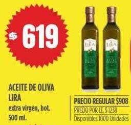 Supermercados Vea Aceite De Oliva Lira oferta