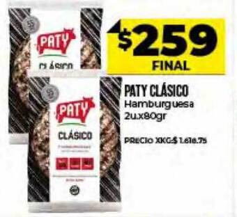 Supermayorista Vital Paty Clásico Hamburguesa oferta