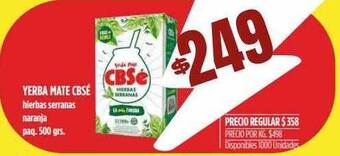 Supermercados Vea Yerba Mate Cbsé oferta