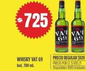 Supermercados Vea Whisky Vat 69 oferta