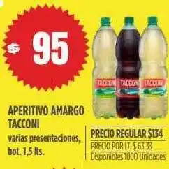 Supermercados Vea Aperitivo Amargo Tacconi oferta