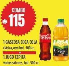Supermercados Vea 1 Gaseosa Coca Cola + 1 Jugo Cepita oferta