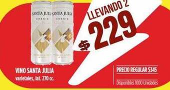 Supermercados Vea Vino Santa Julia oferta