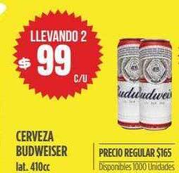Supermercados Vea Cerveza Budweiser oferta