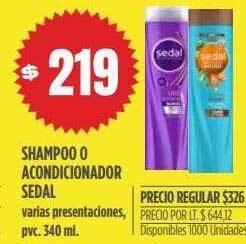 Supermercados Vea Shampoo O Acondicionador Sedal oferta