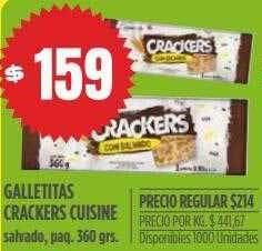 Supermercados Vea Galletitas Crackers Cuisine oferta