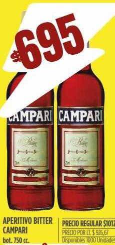 Supermercados Vea Aperitivo Bitter Campari oferta