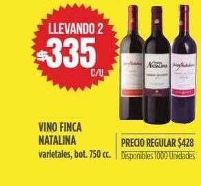 Supermercados Vea Vino Finca Natalina oferta