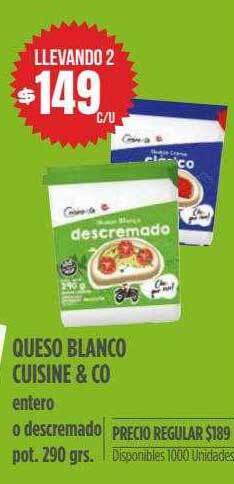 Supermercados Vea Queso Blanco Cuisine & Co oferta
