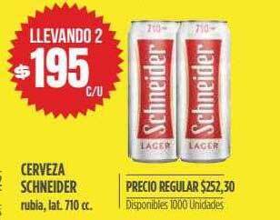 Supermercados Vea Cerveza Schneider oferta