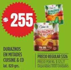 Supermercados Vea Duraznos En Mitades Cuisine & Co oferta