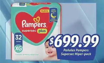 Gomez Pardo Pañales Pampers Supersec Hiper-pack oferta