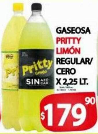 Supermercados Caracol Gaseosa Pritty Limón Regular Cero oferta