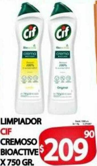 Supermercados Caracol Limpiador Cif Cremoso Bioactive oferta