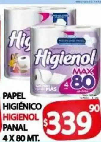 Supermercados Caracol Papel Higiénico Higienol Panal oferta