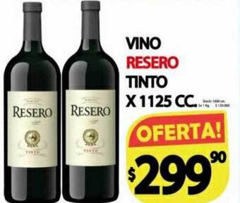 Supermercados Caracol Vino Resero Tinto oferta